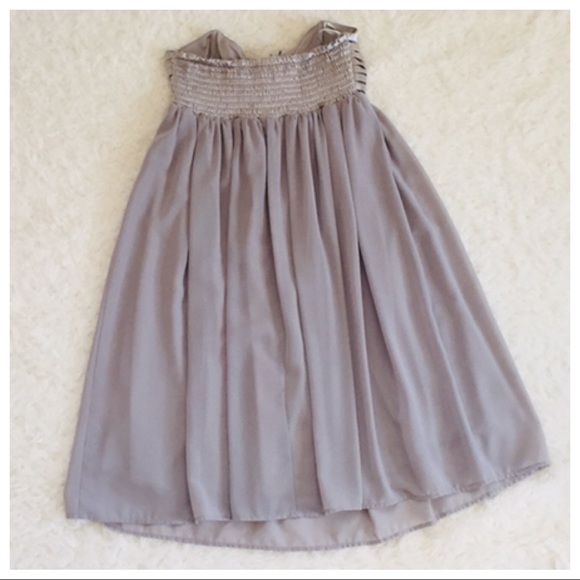 *DONATED* Formal Strapless Dress Silver Grey Size Medium - Picture 5 of 6